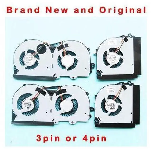 Main image of (4-wires,4-pin)New CPU+GPU FAN FOR P950RF P950RD P950RC P955RT1 P955RT3 P955ET1 P955ET3 P960RN P960RF P960RD P960RC P970RN P970RF P970RD P970RC