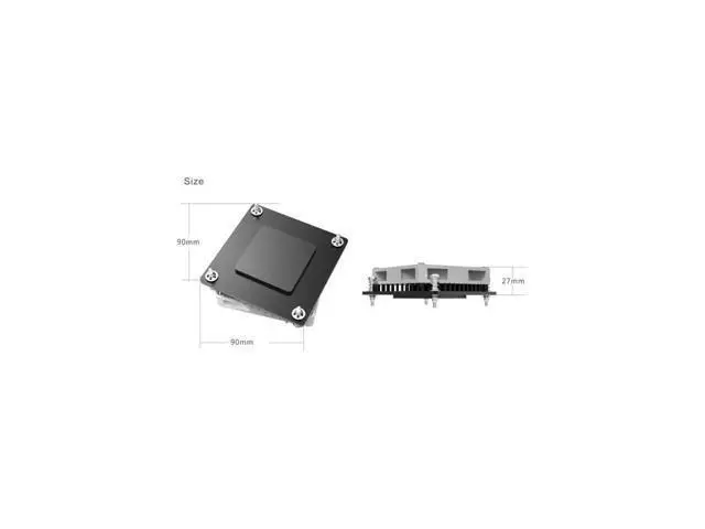 Alt view image 2 of 7 - PC Cooler C81H Slim CPU Cooler Turbo Blower Cooling Fan For 1U Server / HTPC Intel CPU Socket LGA1156 / LGA1155,4pin PWM Turbo Fan Utral-Thin 29mm