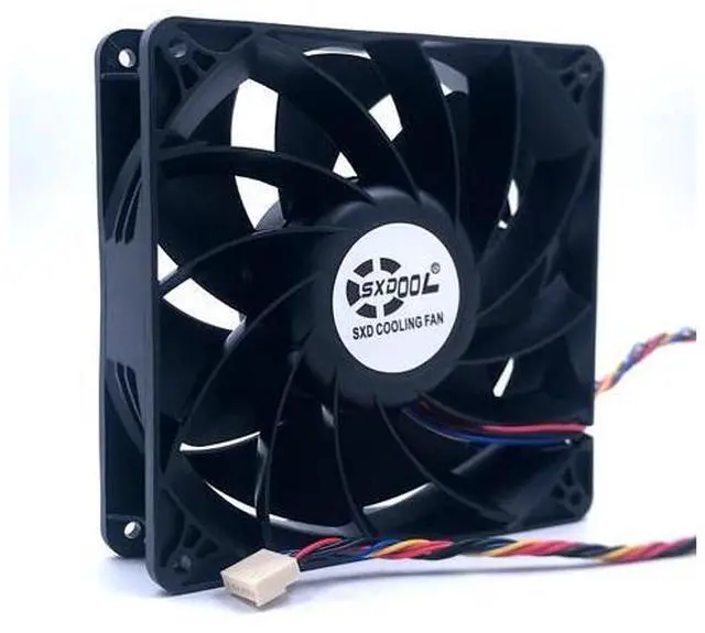 Main image of Powerful 6Pin fan 140mm 14038 DC 12V 4A 5600RPM 280CFM E9+ E10 bitcoin miner cooling fan replace PFM1412DE