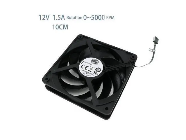 Alt view image 3 of 4 - High Speed 120mm 12cm 12025 Cooling Fan,FA12025H12BPM FA12025E12BPM 120X120X25mm 0.6A 1.5A Pwm 3000RPM 5000RPM Water Cooling