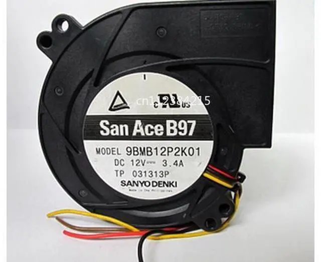 Main image of 9BMB12P2K01 DC 12V 3.4A 97x97x33mm 4-wire Server Blower Fan