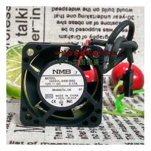 Main image of 608VL-04W-B60-B00 for NMB 4020 DC12V 0.17A 4CM\/cm fan