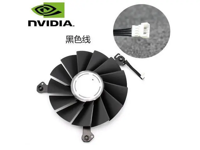 Alt view image 4 of 7 - A Pair fan & frame DAPA0815B2UP002 DAPA0815B2UP003 12V 0.6A 85mm GPU Fan NVIDIA RTX 2060 RTX2070 RTX 2060 2070 Graphics Card Cooling Fan