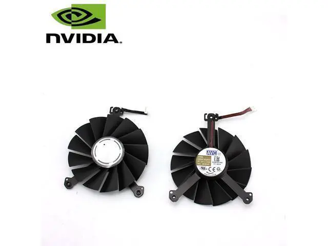 Alt view image 2 of 7 - A Pair fan & frame DAPA0815B2UP002 DAPA0815B2UP003 12V 0.6A 85mm GPU Fan NVIDIA RTX 2060 RTX2070 RTX 2060 2070 Graphics Card Cooling Fan