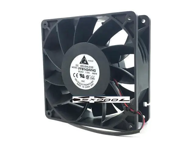 Alt view image 2 of 4 - Original DELTA FFB1424VHG 24V 1.37A 14CM 14050 large air volume violent inverter fan 2-wire 2-pin