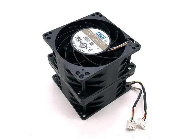 Alt view image 4 of 4 - DFPL0880B8U 48V High Speed Powerful DC Cooling Fan for AVC 8080 Violent Automobile Supercharged Double Motor 4.5A 8CM Fans