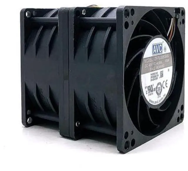 Main image of DFPL0880B8U 48V High Speed Powerful DC Cooling Fan for AVC 8080 Violent Automobile Supercharged Double Motor 4.5A 8CM Fans