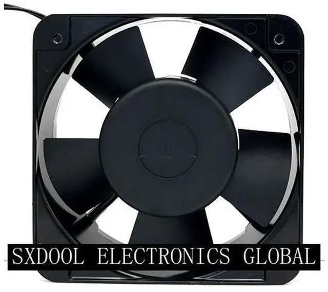Alt view image 3 of 3 - NEW original COMMONWEALTH ROTARY fan FP-108EX-S1-B AC Axial Fan with Ball Bearing AC 220/240V 50/60Hz 0.22A 38W 2 Wires 150x150x50mm 15cm aluminium alloy Frame