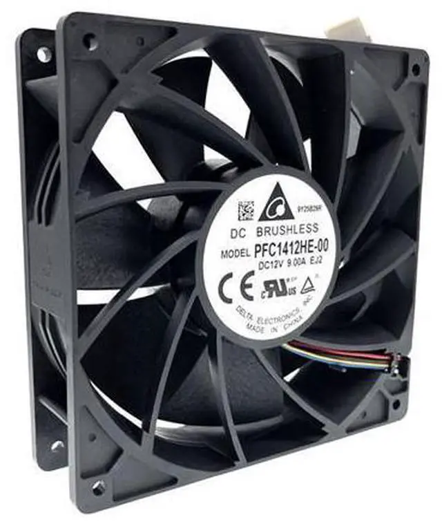 Main image of 14cm 7500rpm Mining High Speed CFM Airflow Cooling Fan PFC1412HE-00 for M30 M31S 140x140x38 mm DC 12V 9A 6-P 6-Pin Dual Ball