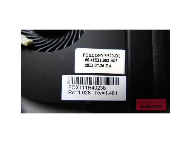 Alt view image 5 of 6 - New Replace FOR LENOVO Z570 Z575 Z570A V570 heat sink radiator fan