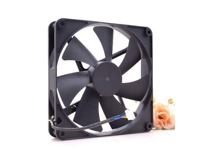 Alt view image 4 of 6 - 140*25mm TT-1425 HA1425M12SB-Z 12V 0.36A 4 wires 4 pins 14CM case fan for power ups server