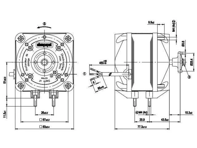 Alt view image 2 of 2 - German ebmpapst fan M4Q045-DA01-01 70/18W cooling fan Supermarket freezer motor