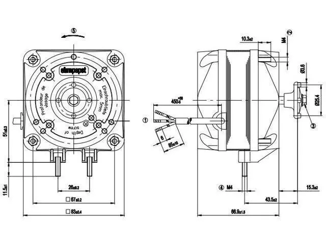 Alt view image 2 of 2 - German ebmpapst fan M4Q045-CA01-01 230V cooling fan Supermarket freezer condenser motor