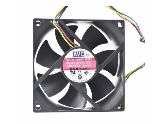 Alt view image 2 of 2 - Original AVC8025 fan 0.7a high speed 5000 super wind DS08025R12U-011 CPU fan