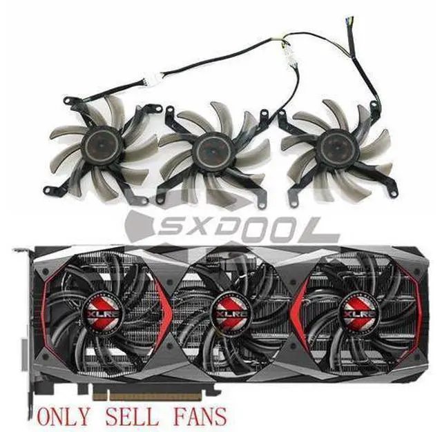 Main image of For Leadtek / Renaissance PNY LEADTEK ManLI GTX 1080ti graphics card cooling fan T129215SU 3pcs a lot
