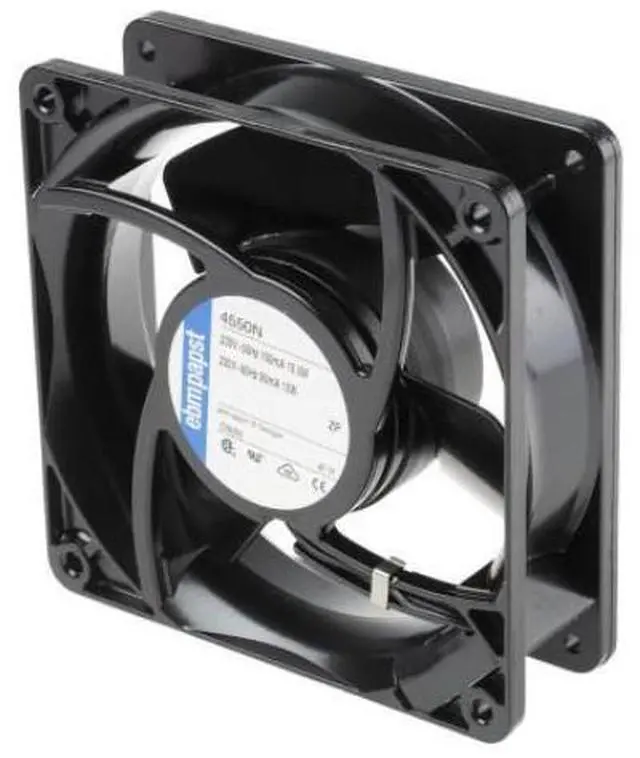 Main image of Ebmpapst 4550N size 119 x 119 x 38mm 230 V AC cooling fan air flow 145m3/h 2550rpm Compact fan