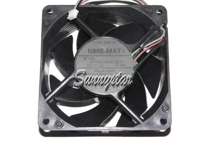 Alt view image 2 of 2 - DC Square Cooler of NMB 70*25mm 2810KL-S4W-B39 with 12V 0.19A 3-Wires 3 Pins case fan cpu cooler
