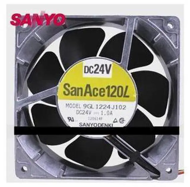 Main image of 12038 1.0A 24V 12CM aluminum frame large air volume inverter fan 9GL1224J102 cooling fan