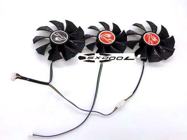 Alt view image 2 of 4 - For Colorful RTX3060 3070 3080 3090 Tomahawk Graphics Card Fan (3 fans/set) 2 X 90mm, 1 X 80mm
