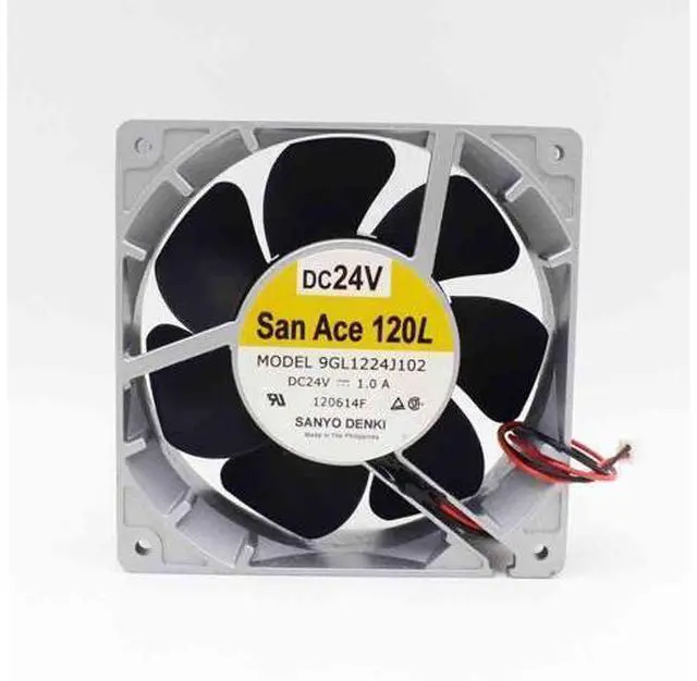 Main image of 1pcs 12038 1.0A 24V 12CM aluminum frame large air volume inverter fan 9GL1224J102 cooling fan
