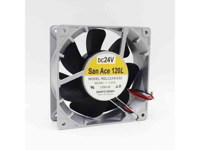 Alt view image 3 of 6 - 1pcs 12038 1.0A 24V 12CM aluminum frame large air volume inverter fan 9GL1224J102 cooling fan