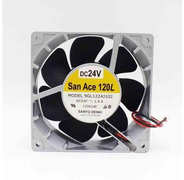 Main image of 1pcs 12038 1.0A 24V 12CM aluminum frame large air volume inverter fan 9GL1224J102 cooling fan