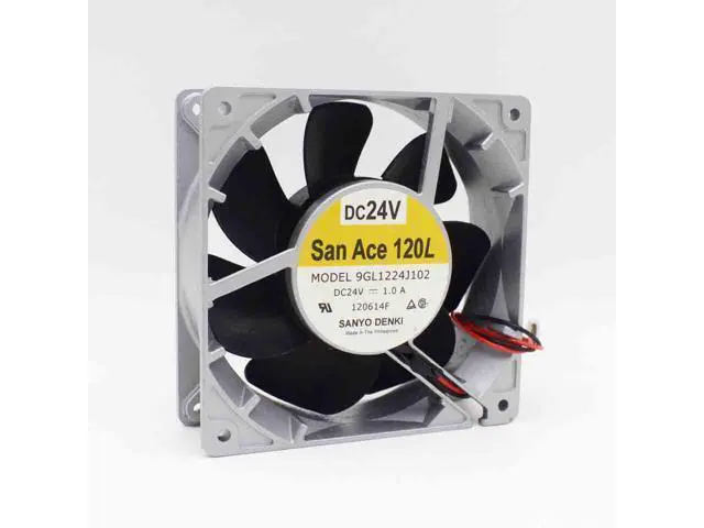 Alt view image 3 of 6 - 1pcs 12038 1.0A 24V 12CM aluminum frame large air volume inverter fan 9GL1224J102 cooling fan