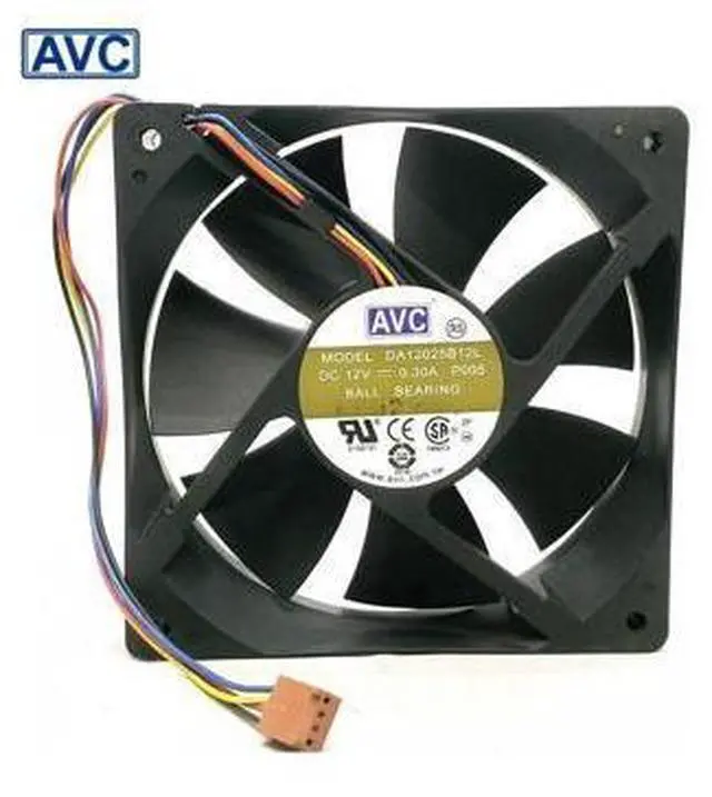 Main image of original AVC Original DA12025B12L P005 12V 0.3A 12cm 12025 pin PWM fan cooling fan 5pcs\/lot