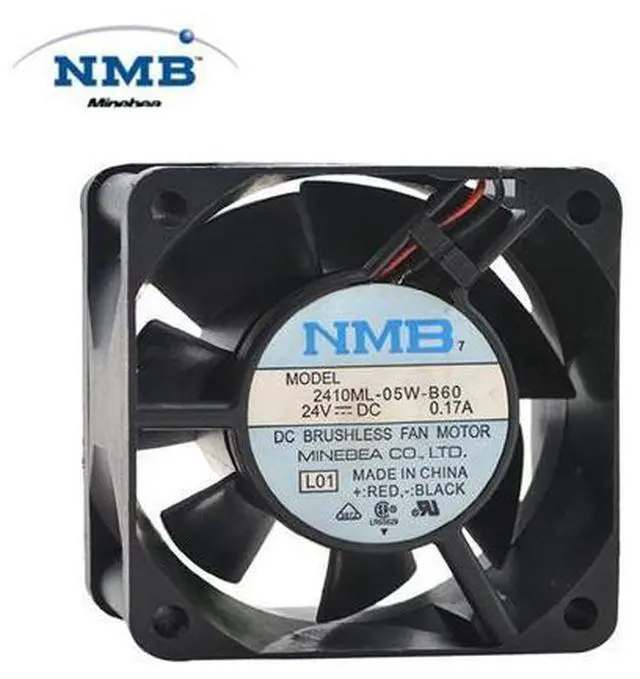 Main image of original ABB 2410ML-05W-B60 DC 24V 60*60*25 bearing DC Fan 24V 6025 cooling fan radiator