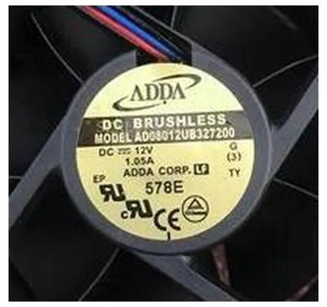 Main image of Original AD08012UB327200 DC12V 1.05A 8032 80x80x32MM 3Lines Alarm Signal cooling fan