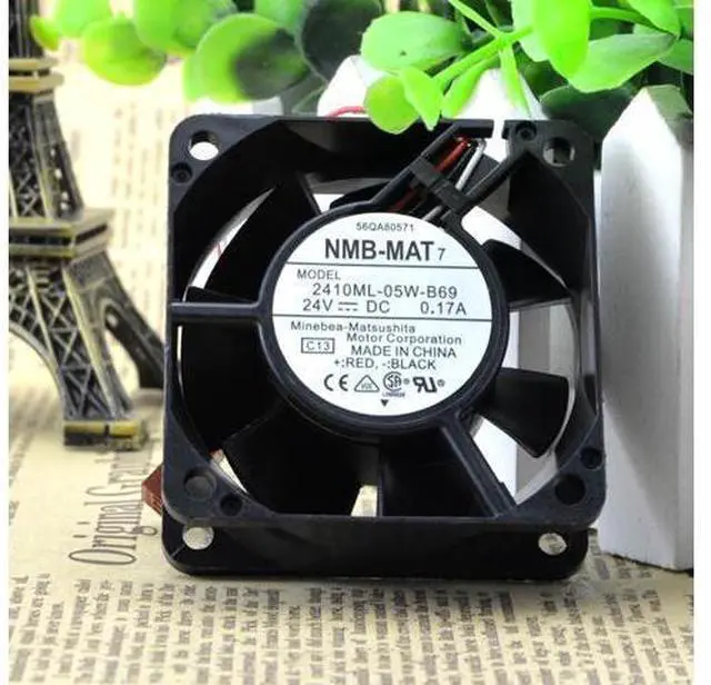 Main image of Japan NMB 2410ML-05W-B69 / B60 6025 24V 0.17A inverter cooling ball fan
