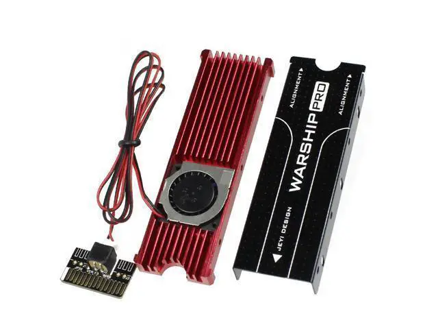 Alt view image 3 of 6 - JEYI Cooling Warship Fan for NVME for NGFF M.2 Heatsink 2280 ssd Metal Sheet Thermal Conductivity Silicon Wafer Fan Heatsink