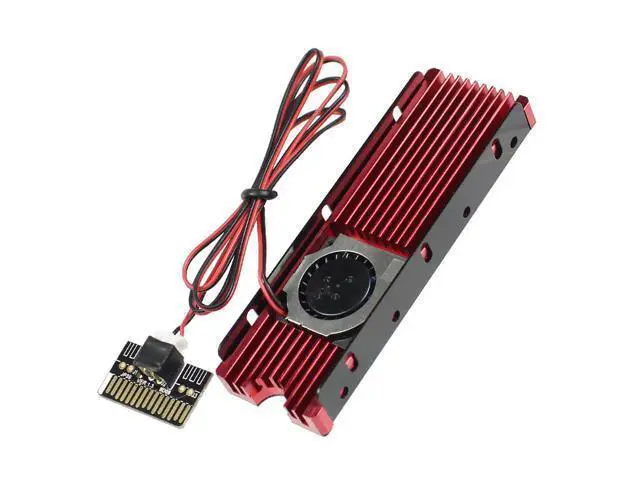 Alt view image 4 of 6 - JEYI Cooling Warship Fan for NVME for NGFF M.2 Heatsink 2280 ssd Metal Sheet Thermal Conductivity Silicon Wafer Fan Heatsink