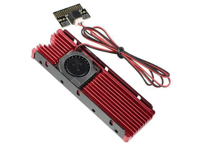 Alt view image 5 of 6 - JEYI Cooling Warship Fan for NVME for NGFF M.2 Heatsink 2280 ssd Metal Sheet Thermal Conductivity Silicon Wafer Fan Heatsink