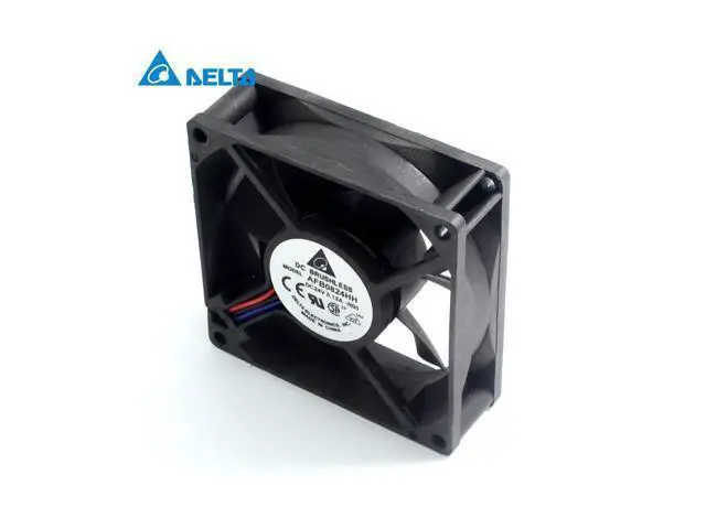 Alt view image 2 of 5 - Delta 5pcs 80X80X25mm 24 v 0.15 A 8025 8 cm AFB0824HH inverter industrial PC power supply fan for