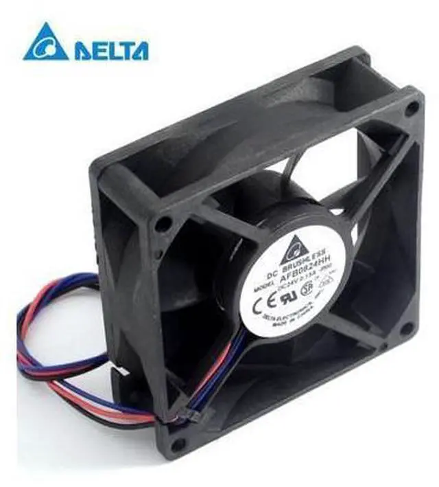 Main image of Delta 5pcs 80X80X25mm 24 v 0.15 A 8025 8 cm AFB0824HH inverter industrial PC power supply fan for
