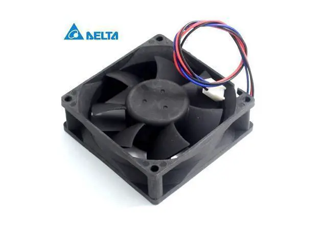 Alt view image 5 of 5 - Delta 5pcs 80X80X25mm 24 v 0.15 A 8025 8 cm AFB0824HH inverter industrial PC power supply fan for