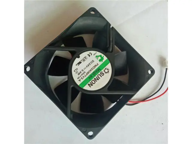 Alt view image 2 of 4 - Original SUNON built standard 8CM 8025 24V 3.4W KD2408PTS1-6A inverter fan