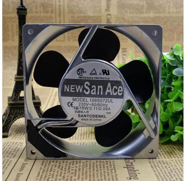 Main image of 109S072UL original Japan 12CM 220V 18 / 16W 120 * 38MM aluminum frame AC fan