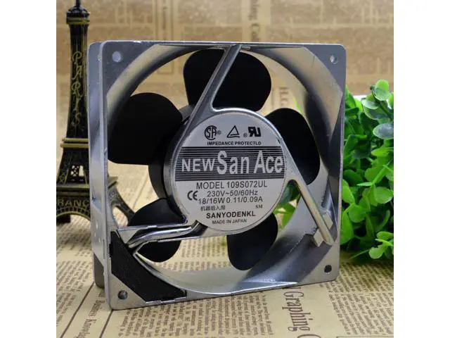 Alt view image 3 of 4 - 109S072UL original Japan 12CM 220V 18 / 16W 120 * 38MM aluminum frame AC fan