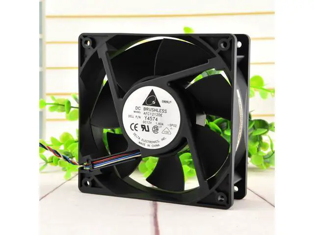 Alt view image 3 of 4 - Delta AFC1212DE 12038 12V 1.6A 12CM Violent High Air Volume Temperature Controlled pwm Fan