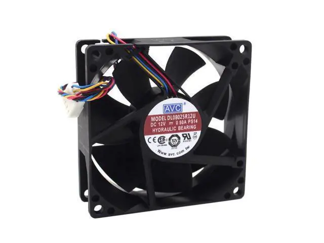 Main image of AVC orginal 8025 8CM wind capacity 12V 0.5A DL08025R12U PWM intelligent fan speed control 80*80*25mm 10pcs\/lot