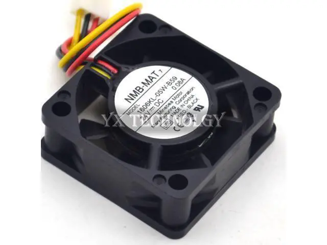 Alt view image 3 of 6 - NMB The 1606KL-05W-B59 4015 4CM 24V 0.08A three line drive fan NMB-MAT 40*40*15mm