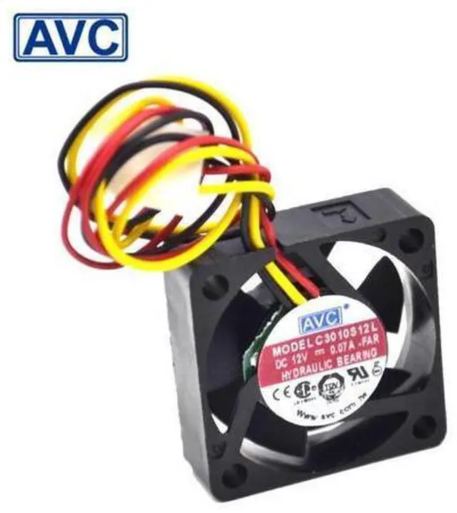 Main image of original AVC New original C3010S12L 12V 0.07A 30x30x10mm 3010 3cm ultra quiet hard drive fan