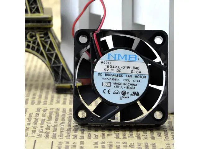 Alt view image 3 of 5 - Original Minebea NMB4010 4cm 4cm 5V Double Ball Fan 1604KL-01W-B40 1604KL-01W-B50