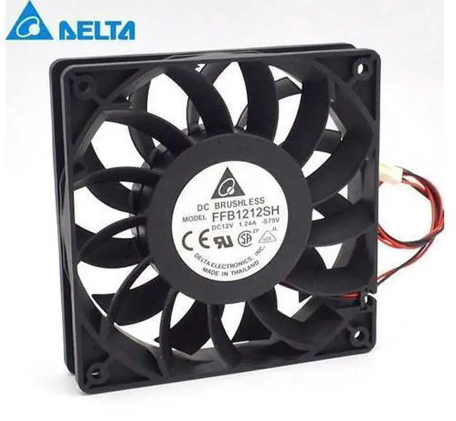 Main image of 5pcs 12025 high speed air volume fan 12 cm 1.24A FFB1212SH