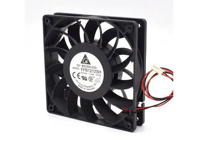 Alt view image 2 of 6 - 5pcs 12025 high speed air volume fan 12 cm 1.24A FFB1212SH