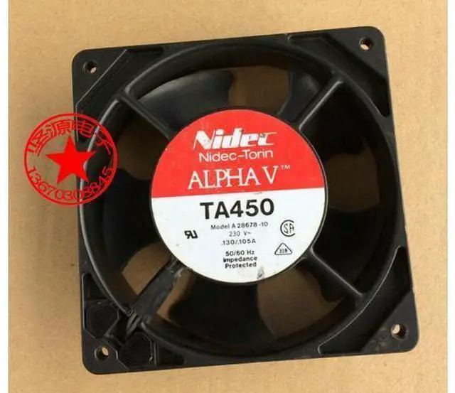 Main image of Nidec A28678-10 AC 230V 0.13A 120x120x38mm 2-pin Server Cooling Fan