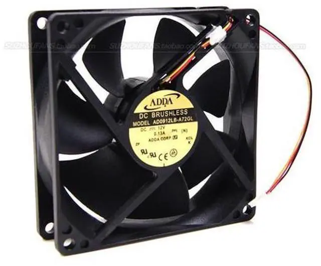 Alt view image 2 of 5 - ADDA Cooling Fan 9CM 12V 0.13A AD0912LB-A72GL