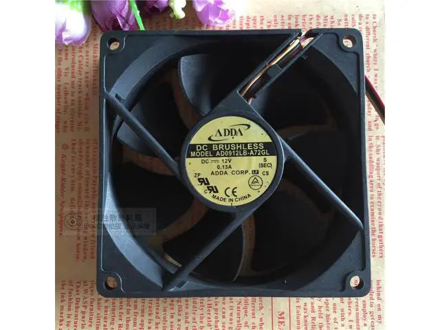 Alt view image 4 of 5 - ADDA Cooling Fan 9CM 12V 0.13A AD0912LB-A72GL